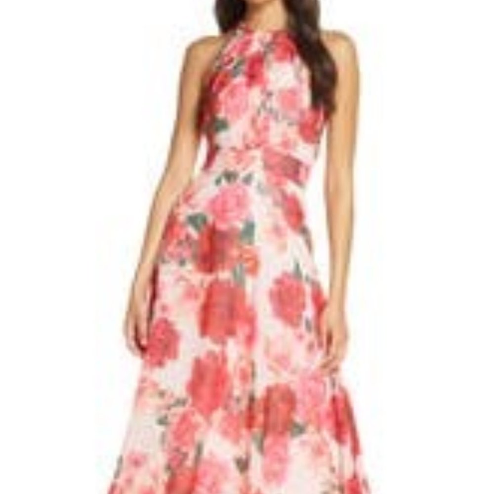 Eliza J Floral Halter Maxi 8